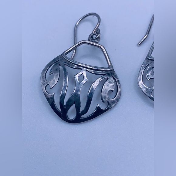 Silpada RARE HTF Sterling Parisian French Wire Earrings - Picture 5 of 14